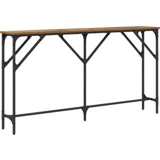 Konsolbord Gammelt træ 140 x 23 x 75 cm Laminat træ og metal