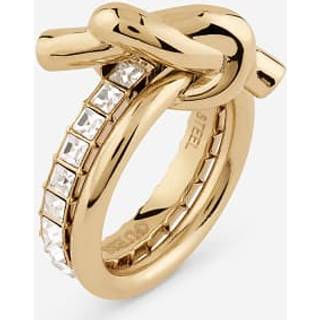 Guess JUBR05492JWYG Damenring Kristall Knoten Goldfarben