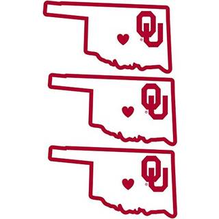 NCAA Siskiyou Sports Fan Shop Oklahoma Sooners Home State Decal One Size Team Color
