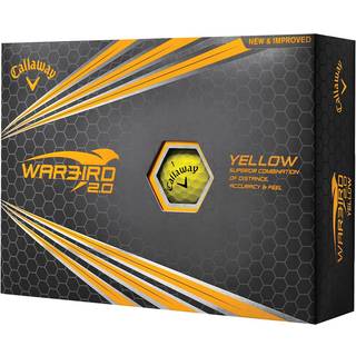 Callaway Golfbolde Warbird 2.0 - Pakke med 12 stk., gul