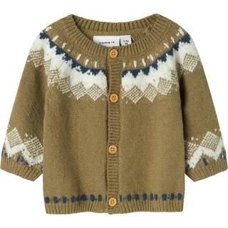 Printet Strikket Cardigan