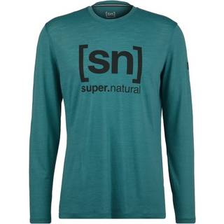 super.natural Logo L/S Longsleeve Herrer størrelse XL farve turkis