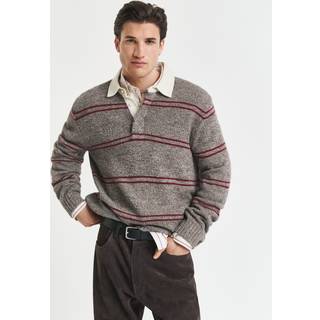 Gant GANT stribet Polo-skjorte i uldblanding - medium