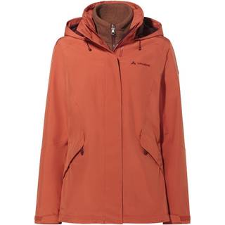Vaude Women's Rosemoor 3in1 Jacket II 3 i 1-jakke Damer størrelse 38 farve rød