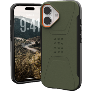 UAG iPhone 17 Civilian Case - MagSafe Kompatibel - Grøn / Orange