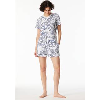 Schiesser Mix and Relax Women Shorts - White Pattern - XX-Large