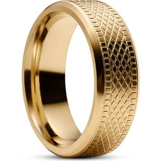 Sentio | Guldfarvet Vævet Mønster Rustfrit Stål Ring