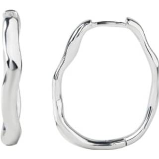 OVAL MINARA HOOP BIG | SILVER