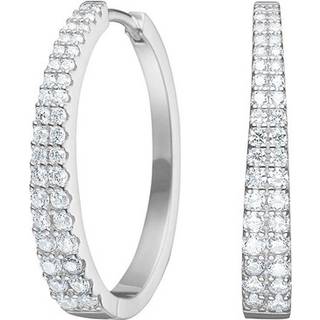 Joanli Nor RUNANOR creoler i sterlingsølv med zirkonia - 24 mm