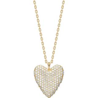 Joanli Nor RISANOR hjerte halskæde i forgyldt sølv m. zirkonia