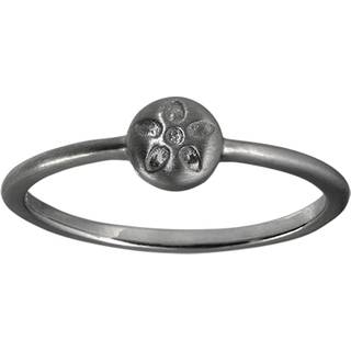 ByBiehl Signature ring sort sølv - Str. 54