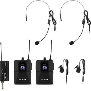 WM552B Dual Wireless Bodypack Microphone Plug-and-Play Set UHF TILBUD NU