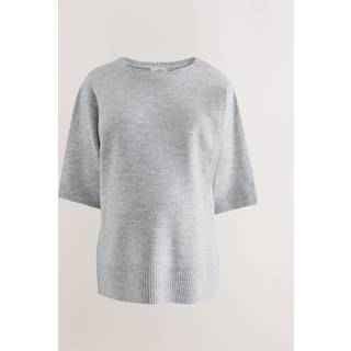 Next Grey Maternity Short Sleeve Nursing Jumper