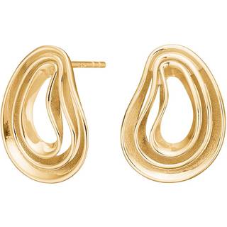 Siersbøl øreringe i forgyldt