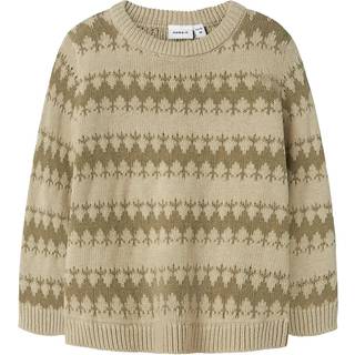 Name It Oscar Knit - Island Fossil/Mermaid