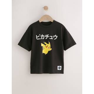 Next Black Pikachu Pokémon Short Sleeve T-Shirt (3-16yrs)
