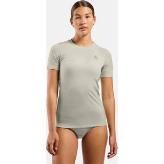 Odlo Women's Merino 160 Baselayer Crew Neck S/S Merino undertøj Damer størrelse M farve grå