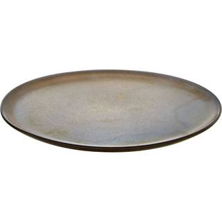 Aida Raw Sidetallerken 20 Cm - Middagstallerkner Stentøj Metallic Brown - 15560