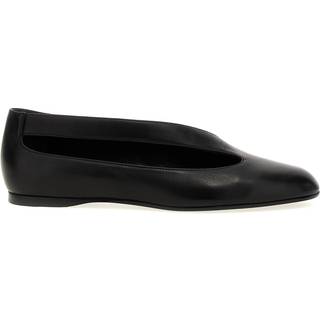 Khaite Diana cutout leather ballet flats - black - EU 39
