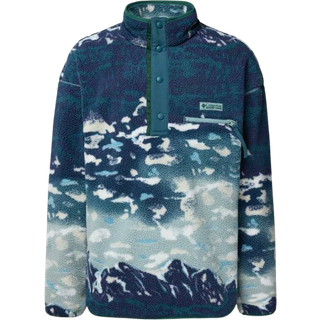 Columbia Helvetia II Printed Half Snap Fleece Fleecesweatere Herrer størrelse XL farve blå