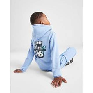 New Balance Bubble Logo Tracksuit Children, Blå - 7-8Y