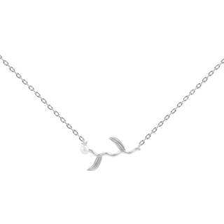 Hultquist Marigold halskæde i sølv med perle