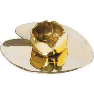 Hilke Collection Ninfea Piccola Lysestage - Lysestager Messing Guld - HLPA01