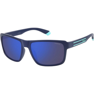 Polaroid Mand PLD 2158/S FLL/5X Solbriller Polycarbonat Blå Blå Geometrisk Polariseret Spejl