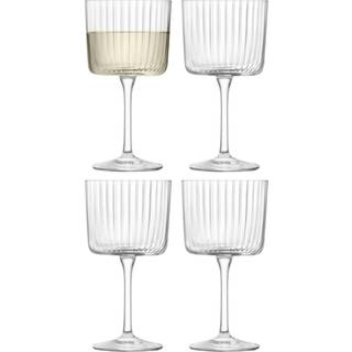 LSA International Glassware - 'Gio Line' wine glass, set of four, clear in TRANSPARENT Glass