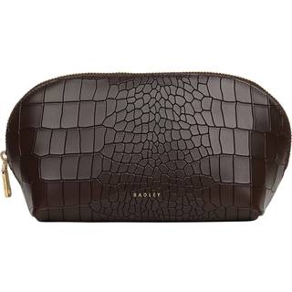 Radley Radley Brown Commute Street Faux Croc Cosmetic Pouch