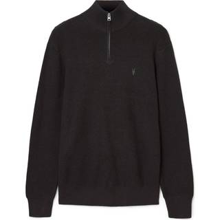 All Saints AllSaints Black Aspen Zip Funnel Jumper