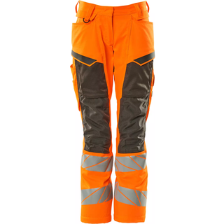 MASCOT ACCELERATE SAFE arbejdsbukser med knælommer, hi-vis orange/mørk antracit - 76C36