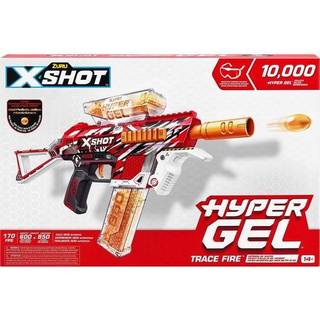 ZURU X-Shot Hyper Gel Trace Fire Blaster – 2500 gelkugler og beskyttelsesbriller