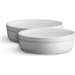 Sæt med 2 Creme Brulee tallerkener, Flour - Emile Henry