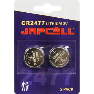 Japcell Lithium CR2477 Batterier - 2 stk. pakning