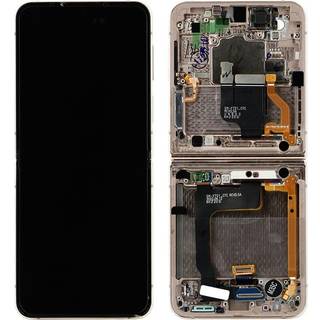 Samsung Galaxy Z Flip4 LCD Skærm Original - Pink Gold