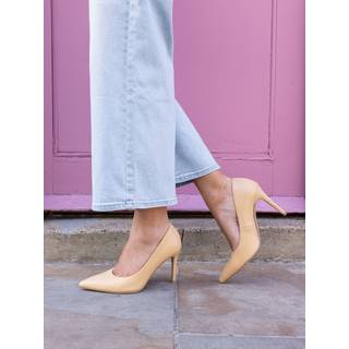 Novo Novo Natural Wide Fit Immaculate Point Court Shoes - EU 38 (UK 5)