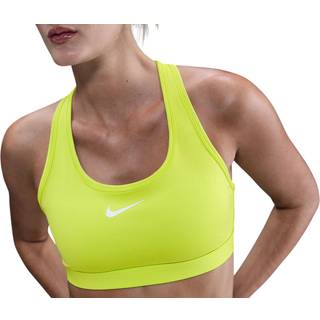 Nike Swoosh Medium Support Bra Str. M Gul Dame