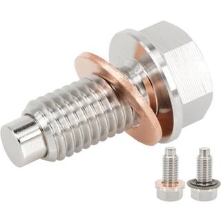 Dsnaduo 1PC M12x1.75 rustfrit stl magnetisk olieaftapningsprop Passer til Buick Cadillac Chevrolet GMC Lincoln Ford Udskift 090-936CD 090-091 09