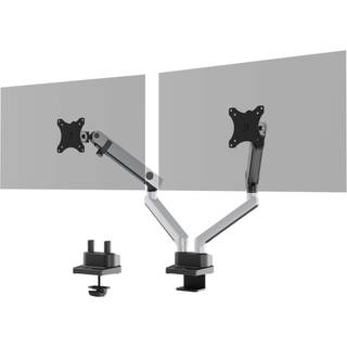 Durable Skærmholder SELECT PLUS med fleksibel arm til 2 skærme, bordbeslag
