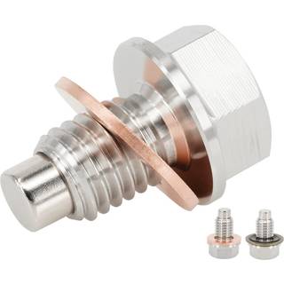 Dsnaduo 1PC M12x1.75 rustfrit stl magnetisk olieaftapningsprop Passer til Buick Cadillac Chevrolet GMC Chevy SaVana Yukon 1999-2024 Udskift DP00