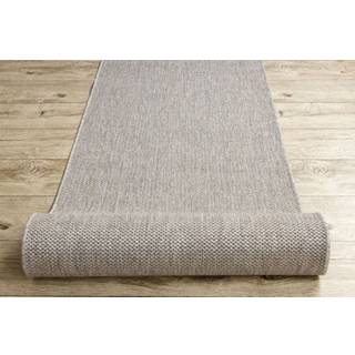 Fortovet SISAL FLOORLUX design 20433 sølv GLAT 70 cm 70x100 cm