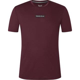 super.natural New School Tee Merino-shirt Herrer størrelse XXL farve rød