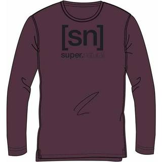 super.natural Logo L/S Longsleeve Herrer størrelse XXL farve rød