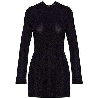 Minikjole i glitter-transparent