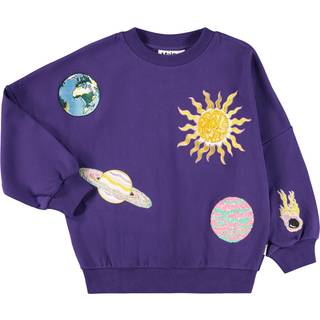 Molo Marika Sweatshirt Sparkle Space  Sparkle Space 104 cm  Lilla  104 cm  kvinde