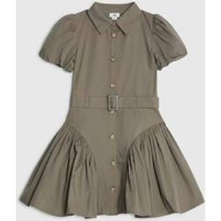 River Island River Island skjortekjole med pufærmer og kanvas - 116122cm