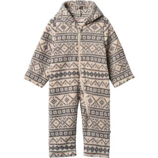 Wheat Allo Fleecedragt, Warm Sand Jaquard, 74