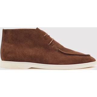 Reiss Reiss Chocolate Brown Loftus Suede Lace-Up Chukka Boots