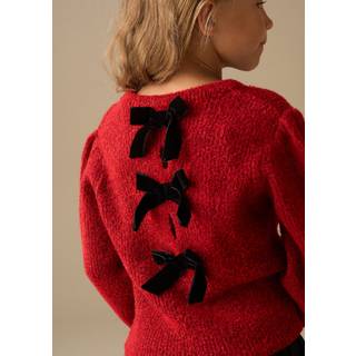 Angel & Rocket Angel & Rocket Red Alexis Bow Back Boule Jumper